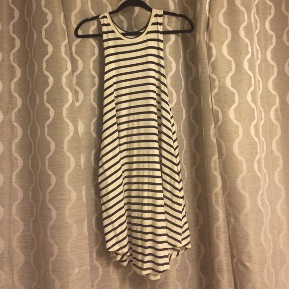 Striped Ava sky dress