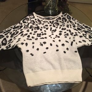 Furry printed sweater