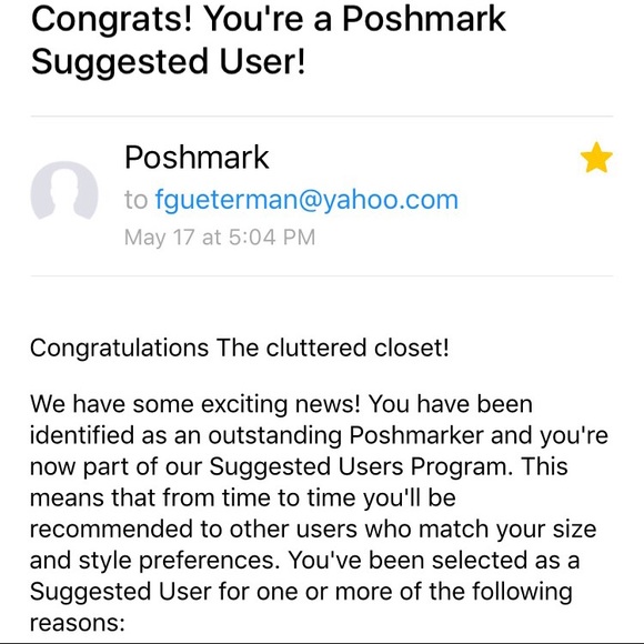 Proud to be a "Suggested User"!!!