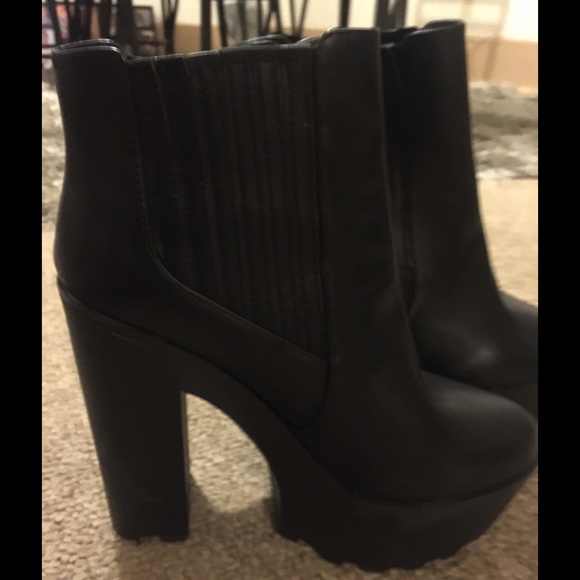 Lug sole booties