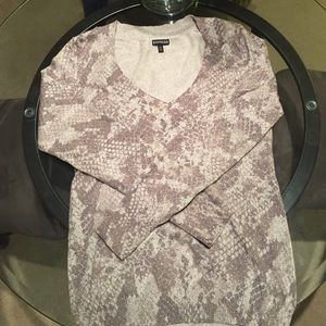 Express Lightweight Snake print sweater