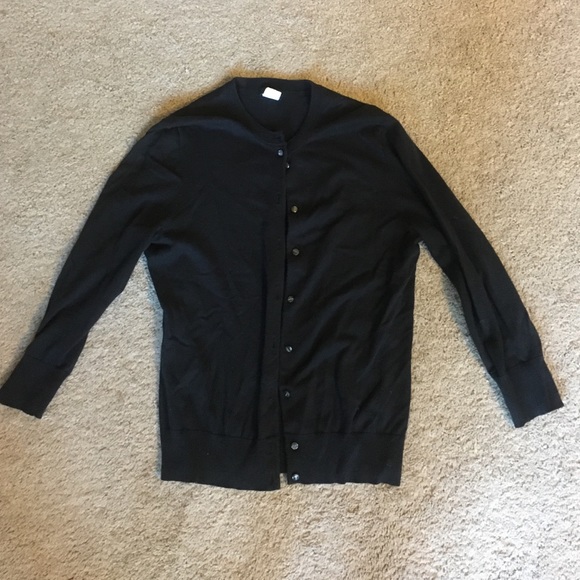 J crew cardigan. Black. Medium.