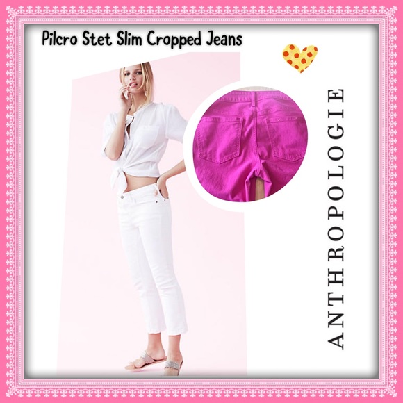 Pilcro Stet Hot Pink Jeans Anthropologie