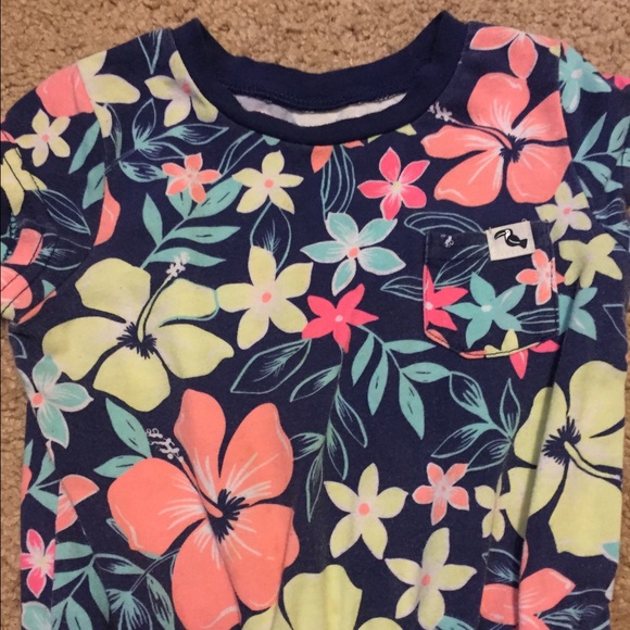 Tropical Print Shorts Jumper - Picture 2 of 2