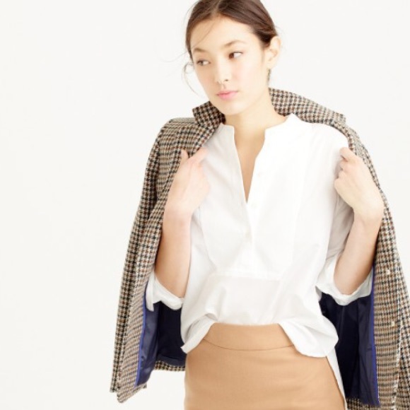 J. Crew Tops - J. Crew Pique Bib Shirt