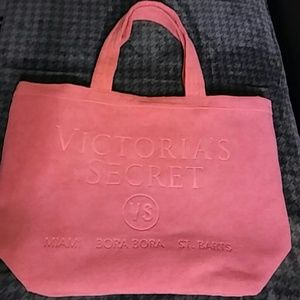Victoria's Secret terry cloth tote