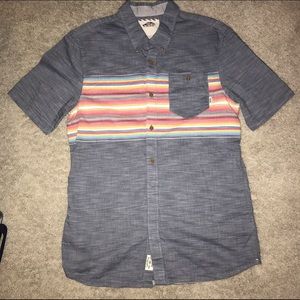 Men's vans button down short sleeve