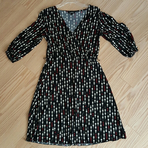 SOLD. Black A. Byer Polka-dot Dress Size Large