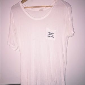 'Mermaids Don't Do Homework' Brandy Melville shirt