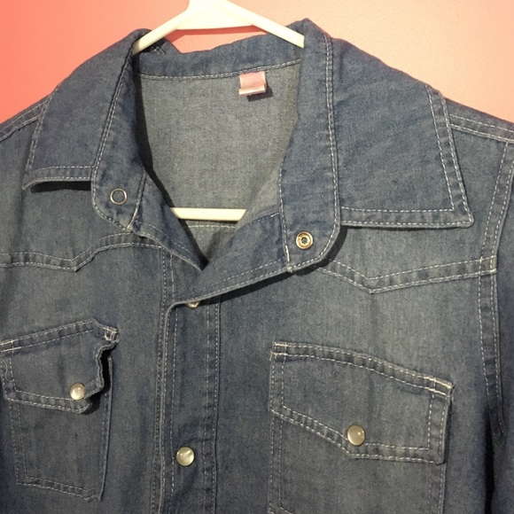 Denim button up - Picture 2 of 4