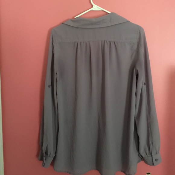 Light Plum Button Up - Picture 4 of 4