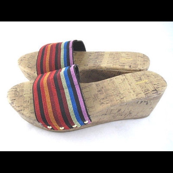 Avenue Shoes - Avenue Rainbow wedges