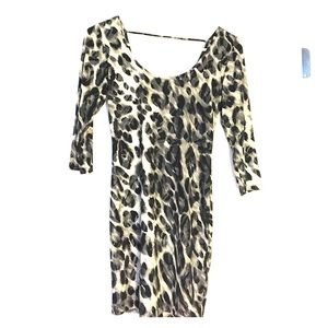 Sexy animal print dress