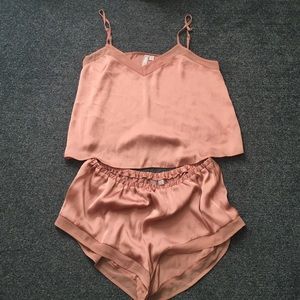 2 piece satin night set