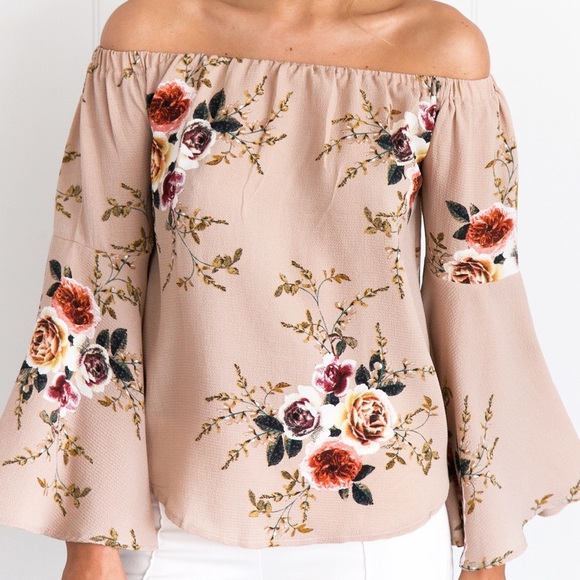 LAST!! // YOUNG & FREE Bell Sleeve Top - Blush - Picture 3 of 6