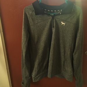 PINK workout zip up pullover