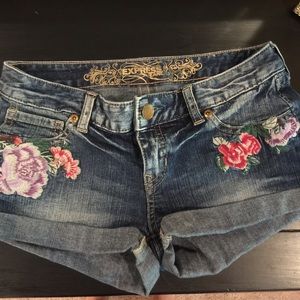 Express denim shorts size 2