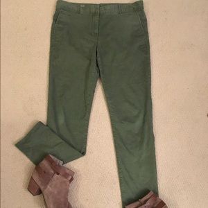 Skinny Mini Gap Army Green Khakis Tall