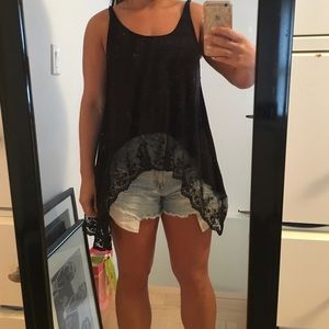 Black Lace Tank