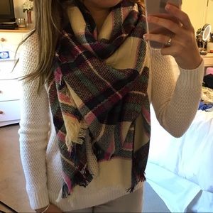 Plaid Blanket Scarf