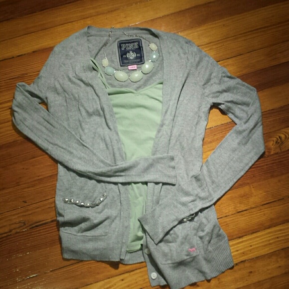 Victoria Secret PINK Grey Cardigan