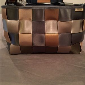 Seatbelt purse! :-) neutral colors :)