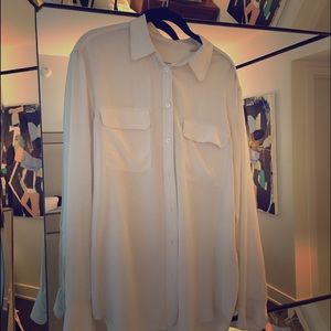 Equipment Silk Blouse Shirt Off White / Ivory
