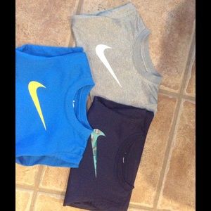 3 Nike Dri-fit toddler shirts.