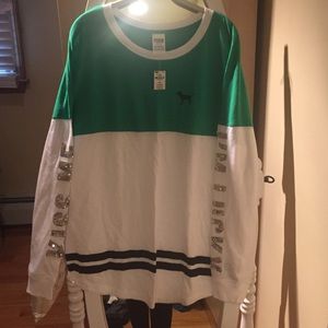 "Kiss me" "I'm lucky" VS Pink long sleeve