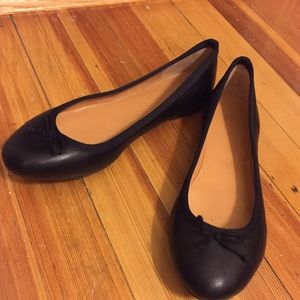 Black J Crew ballet slipper flats 7.5