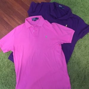 Two Men's Button Up Polos