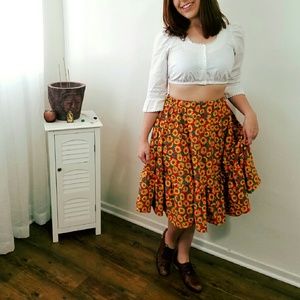 Handmade Sunflower skirt
