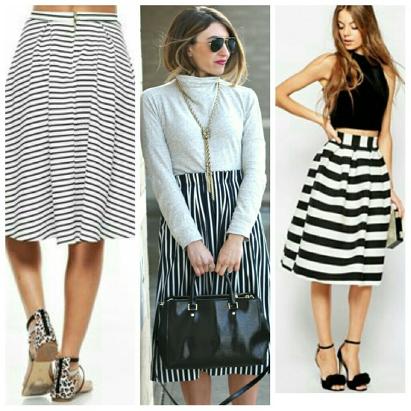 Flawless Ralph Lauren striped midi skirt - Picture 1 of 4
