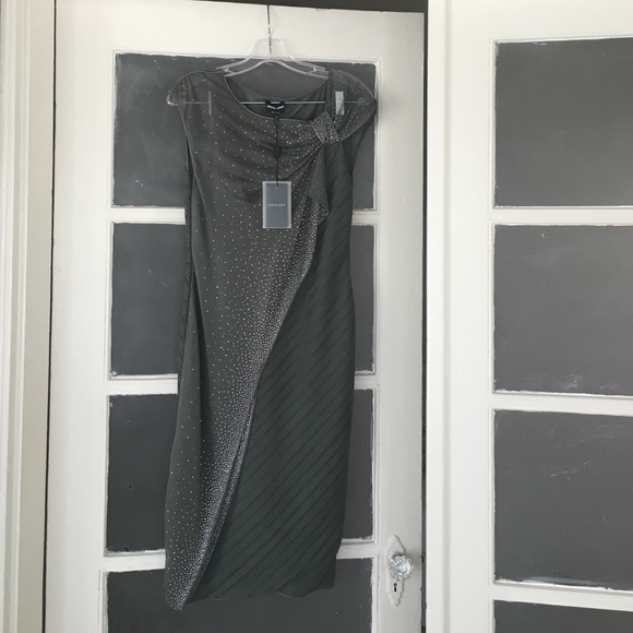 Giorgio Armani pewter / gray dress size 40