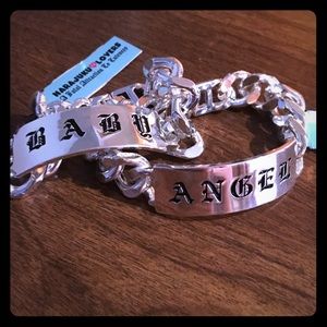 SALE❣️ harajuku lovers chain link ID Bracelets