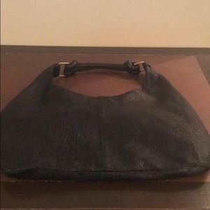 Romygold black leather handbag