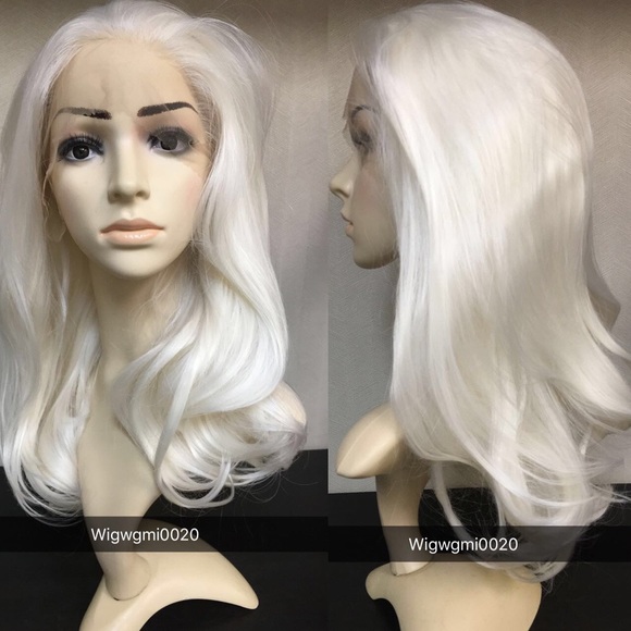 Light blond synthetic lace front wig
