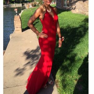 Red prom dress