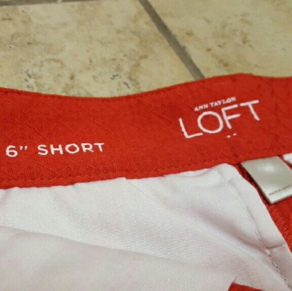 Red LOFT shorts - Picture 2 of 4