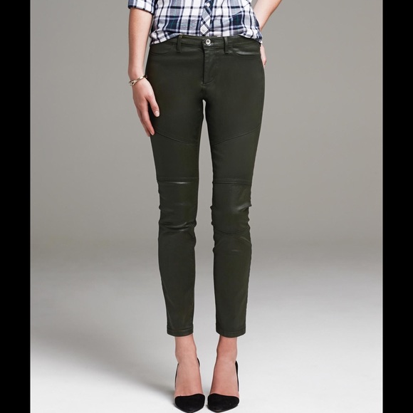 Banana Republic Wax Skinny Jeans Sz 28 Green
