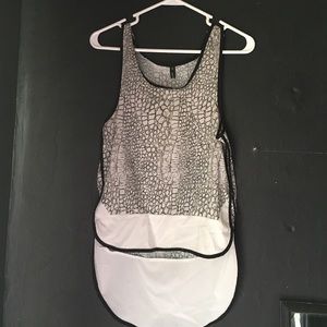 Snake skin print tank top
