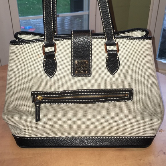 Dooney & Bourke large tweed tote bag