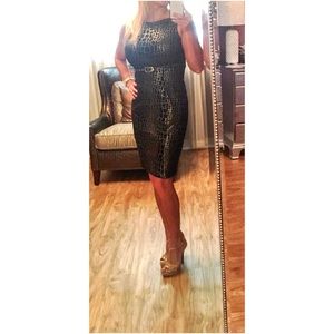 Black and gold cache dress size 4