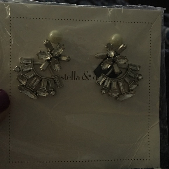 Stella&Dot NWOB Starburst Pearl Ear Jackets