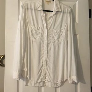 Anthropologie White Button Down