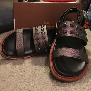 Coach Sandals! Never worn. Box included