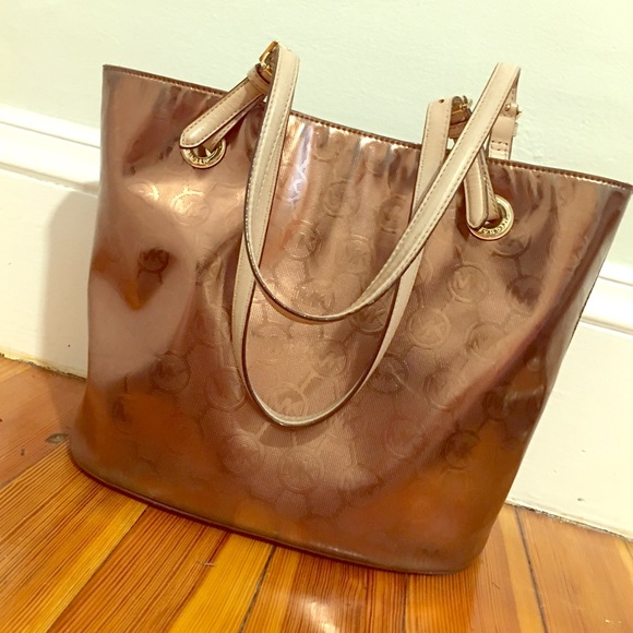 Authentic rose gold Michael Kors bag