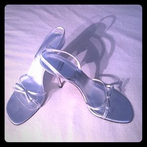 Stuart Weitzman Silver high heels sandals