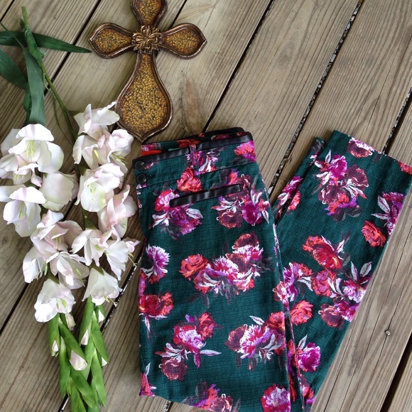 Cartonnier Pants - Cartonnier Leather Trim Fitted Charlie Pants Sz 6