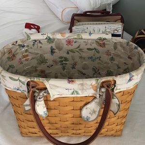 Longaberger basket with insert